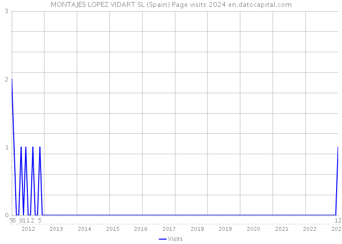 MONTAJES LOPEZ VIDART SL (Spain) Page visits 2024 