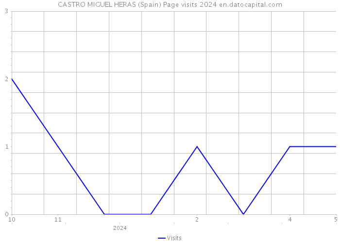 CASTRO MIGUEL HERAS (Spain) Page visits 2024 