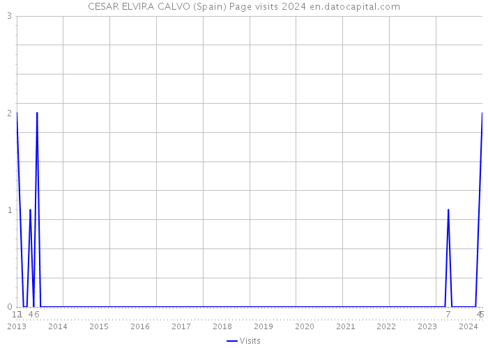 CESAR ELVIRA CALVO (Spain) Page visits 2024 