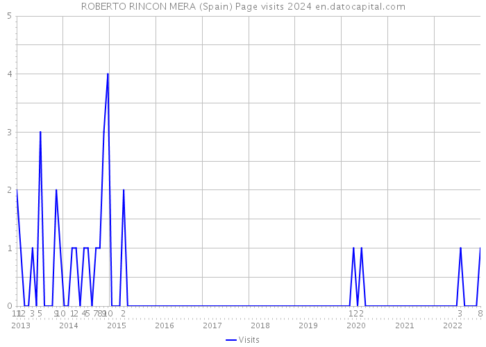 ROBERTO RINCON MERA (Spain) Page visits 2024 