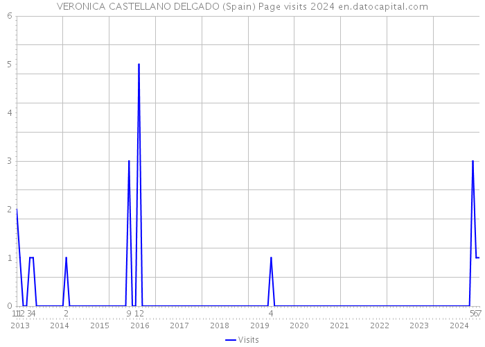 VERONICA CASTELLANO DELGADO (Spain) Page visits 2024 