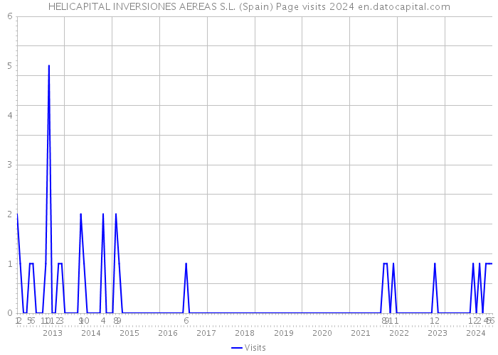 HELICAPITAL INVERSIONES AEREAS S.L. (Spain) Page visits 2024 