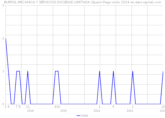 BURPOL MECANICA Y SERVICIOS SOCIEDAD LIMITADA (Spain) Page visits 2024 