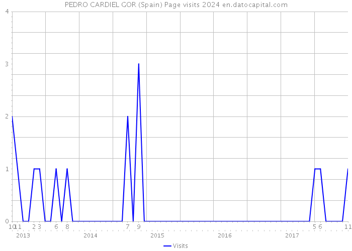PEDRO CARDIEL GOR (Spain) Page visits 2024 