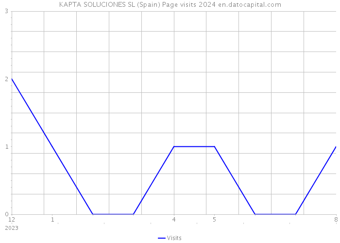 KAPTA SOLUCIONES SL (Spain) Page visits 2024 