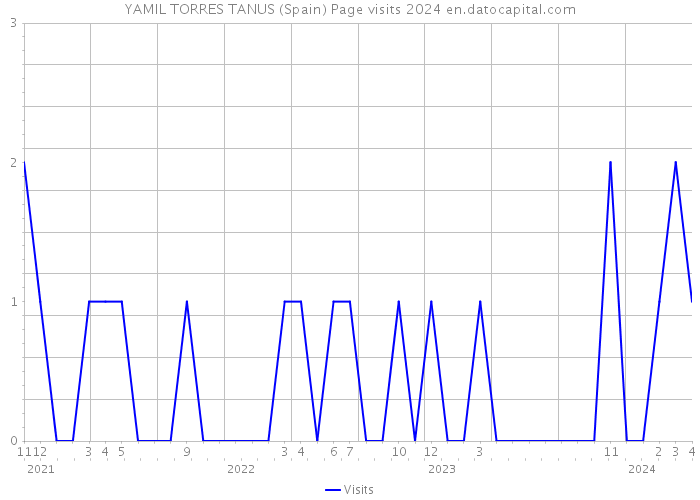 YAMIL TORRES TANUS (Spain) Page visits 2024 