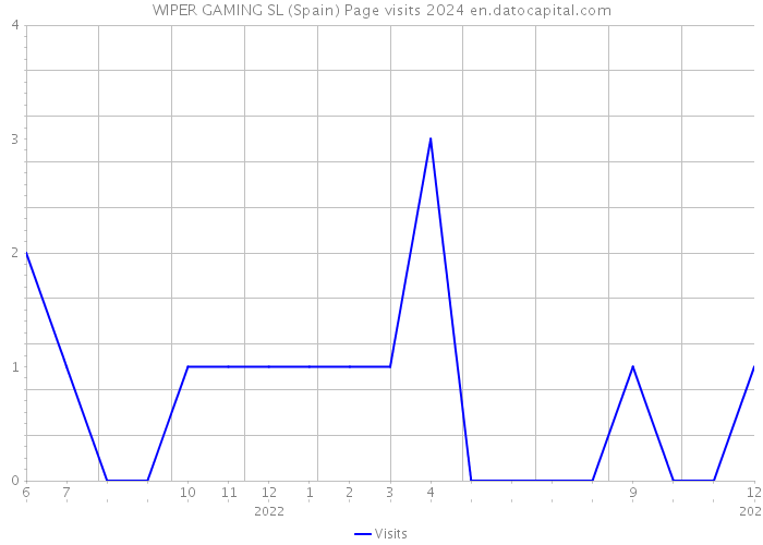 WIPER GAMING SL (Spain) Page visits 2024 