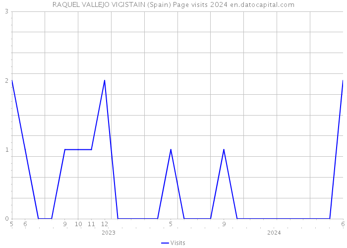 RAQUEL VALLEJO VIGISTAIN (Spain) Page visits 2024 