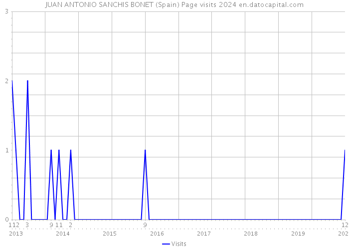 JUAN ANTONIO SANCHIS BONET (Spain) Page visits 2024 