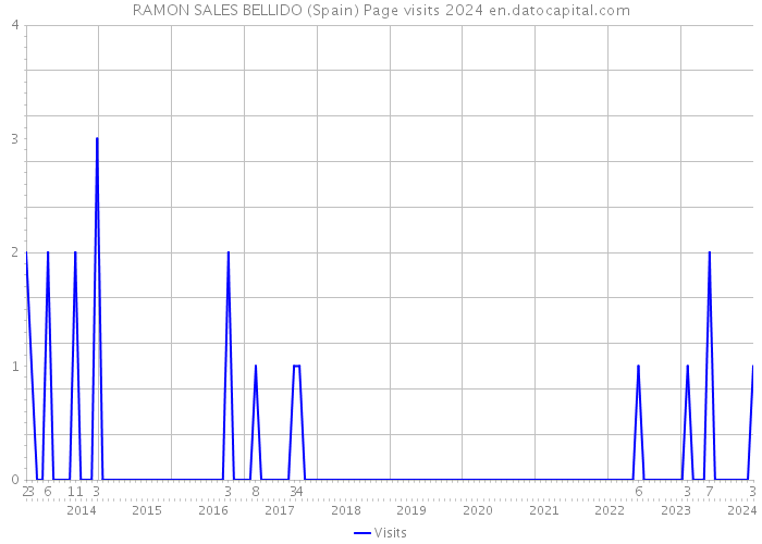 RAMON SALES BELLIDO (Spain) Page visits 2024 