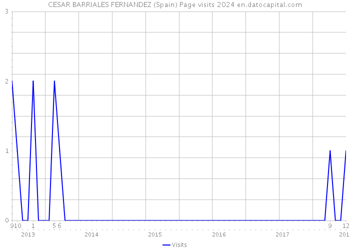 CESAR BARRIALES FERNANDEZ (Spain) Page visits 2024 