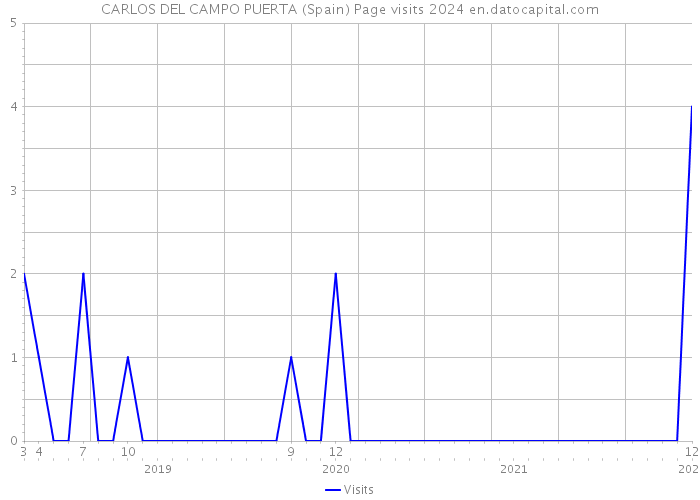 CARLOS DEL CAMPO PUERTA (Spain) Page visits 2024 