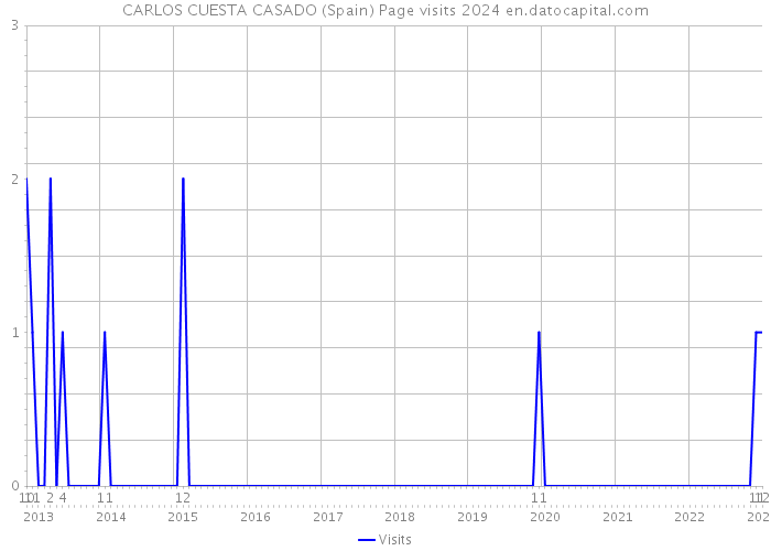 CARLOS CUESTA CASADO (Spain) Page visits 2024 