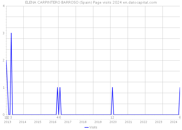 ELENA CARPINTERO BARROSO (Spain) Page visits 2024 