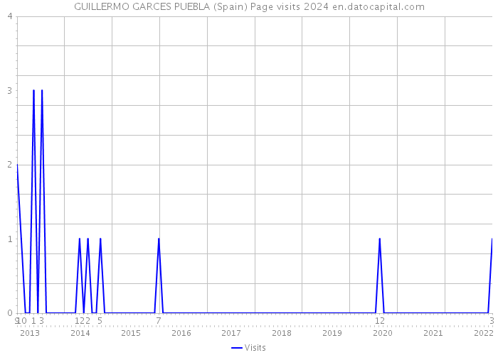 GUILLERMO GARCES PUEBLA (Spain) Page visits 2024 