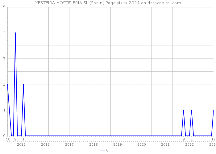 XESTEIRA HOSTELERIA SL (Spain) Page visits 2024 