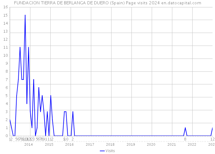 FUNDACION TIERRA DE BERLANGA DE DUERO (Spain) Page visits 2024 