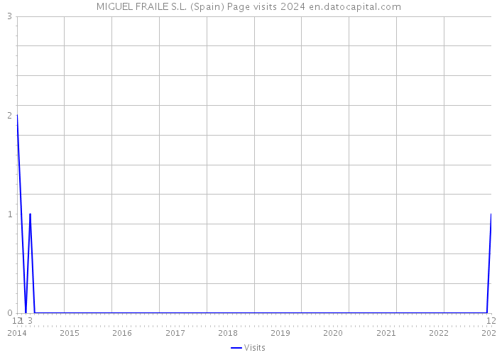 MIGUEL FRAILE S.L. (Spain) Page visits 2024 