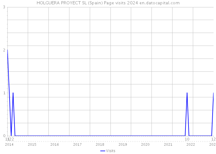 HOLGUERA PROYECT SL (Spain) Page visits 2024 