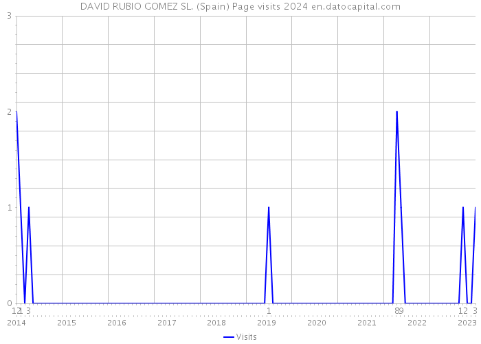 DAVID RUBIO GOMEZ SL. (Spain) Page visits 2024 