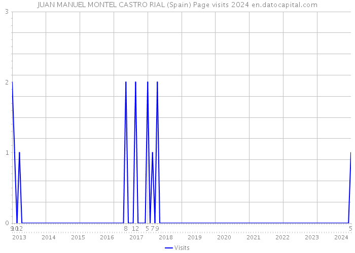 JUAN MANUEL MONTEL CASTRO RIAL (Spain) Page visits 2024 