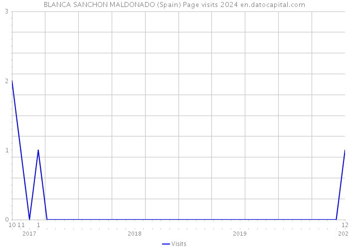 BLANCA SANCHON MALDONADO (Spain) Page visits 2024 