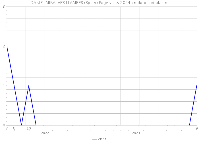 DANIEL MIRALVES LLAMBES (Spain) Page visits 2024 
