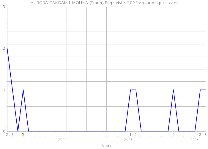 AURORA CANDAMIL MOLINA (Spain) Page visits 2024 