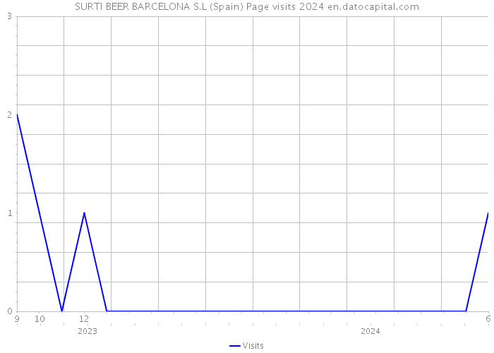 SURTI BEER BARCELONA S.L (Spain) Page visits 2024 