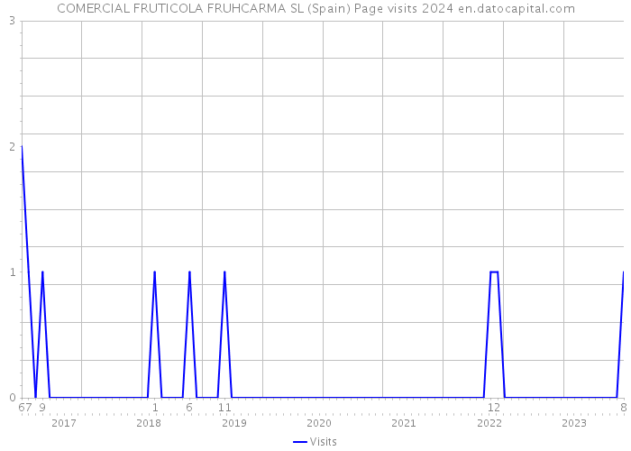 COMERCIAL FRUTICOLA FRUHCARMA SL (Spain) Page visits 2024 