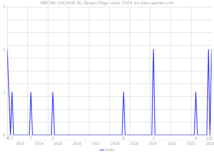 MECHA GALIANA SL (Spain) Page visits 2024 