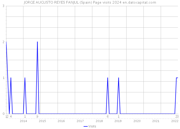 JORGE AUGUSTO REYES FANJUL (Spain) Page visits 2024 