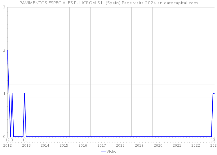 PAVIMENTOS ESPECIALES PULICROM S.L. (Spain) Page visits 2024 