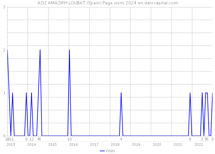 AZIZ AMAZIRH LOUBAT (Spain) Page visits 2024 