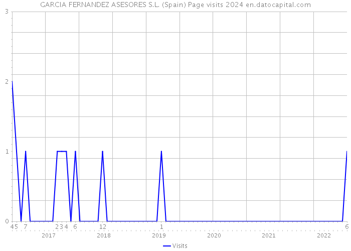 GARCIA FERNANDEZ ASESORES S.L. (Spain) Page visits 2024 