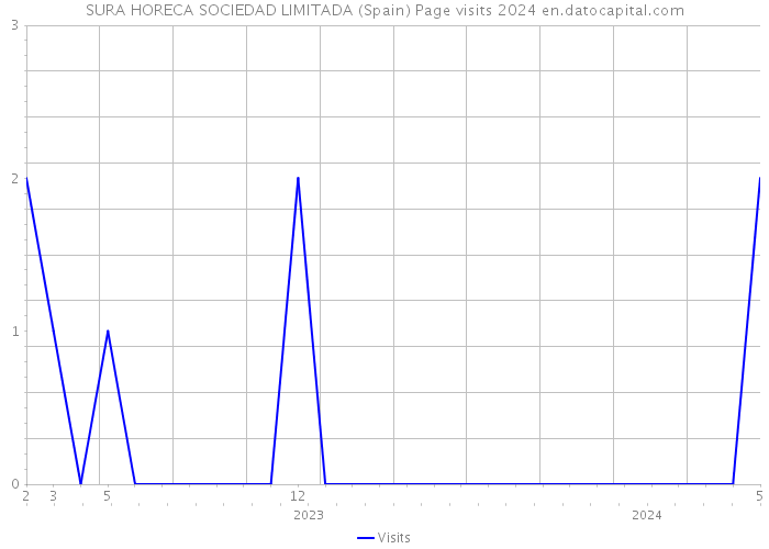 SURA HORECA SOCIEDAD LIMITADA (Spain) Page visits 2024 