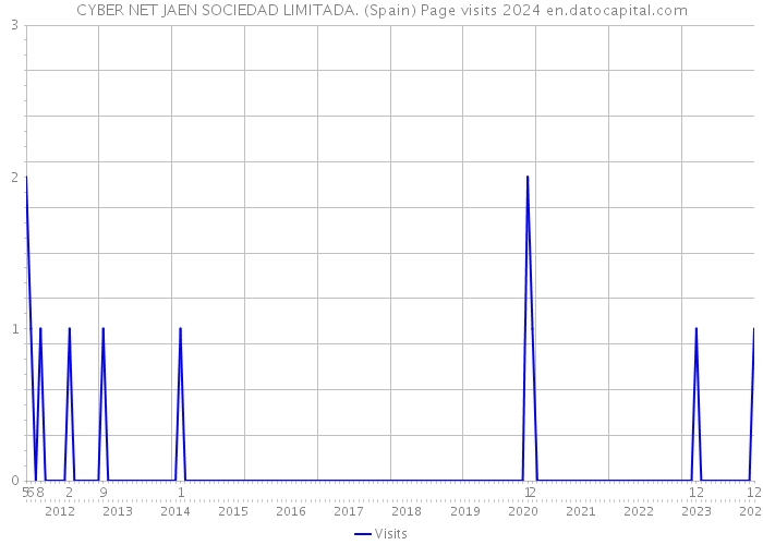 CYBER NET JAEN SOCIEDAD LIMITADA. (Spain) Page visits 2024 