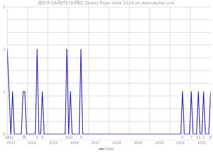 JESUS GAÑETE NUÑEZ (Spain) Page visits 2024 