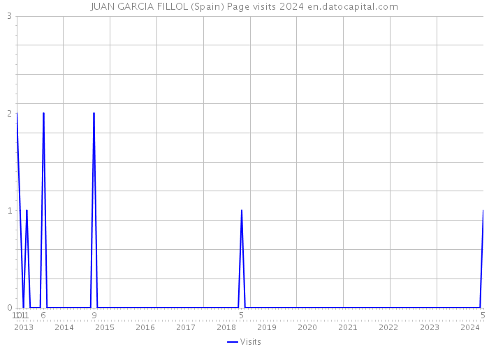 JUAN GARCIA FILLOL (Spain) Page visits 2024 