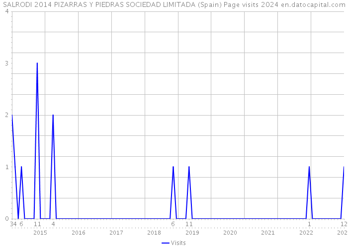 SALRODI 2014 PIZARRAS Y PIEDRAS SOCIEDAD LIMITADA (Spain) Page visits 2024 