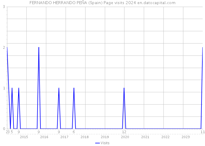 FERNANDO HERRANDO PEÑA (Spain) Page visits 2024 