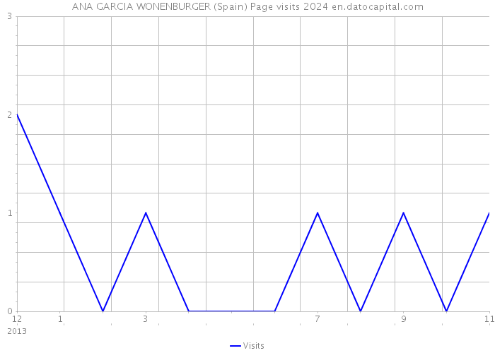 ANA GARCIA WONENBURGER (Spain) Page visits 2024 