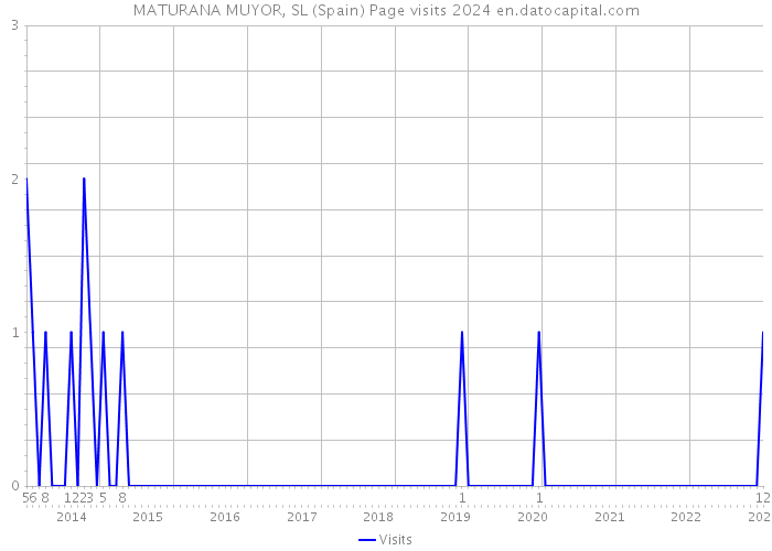 MATURANA MUYOR, SL (Spain) Page visits 2024 