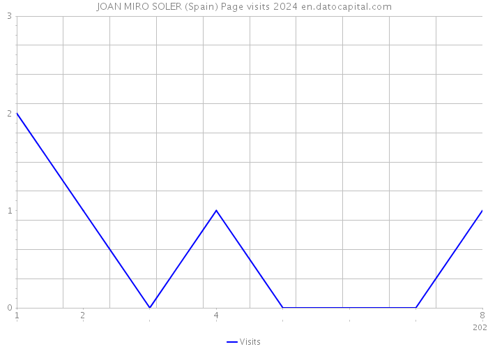 JOAN MIRO SOLER (Spain) Page visits 2024 