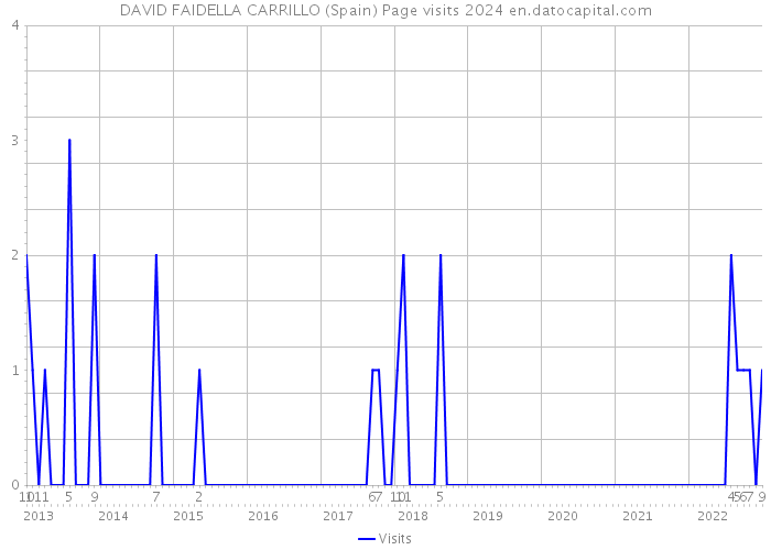 DAVID FAIDELLA CARRILLO (Spain) Page visits 2024 