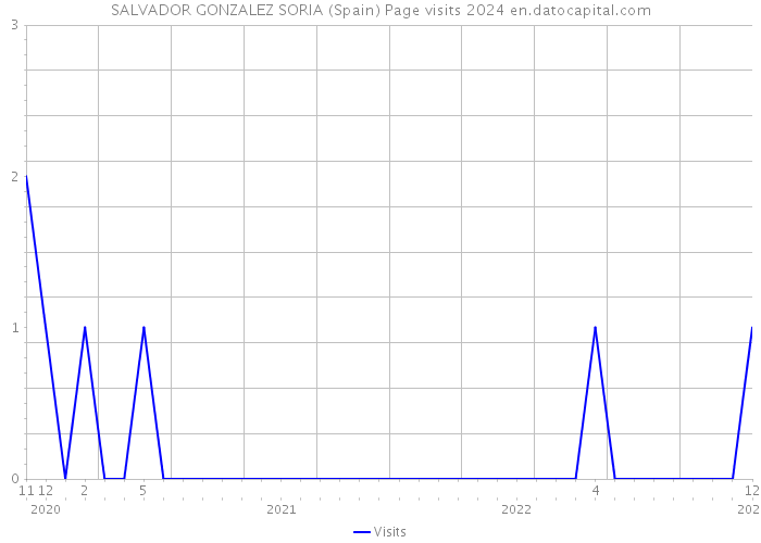 SALVADOR GONZALEZ SORIA (Spain) Page visits 2024 