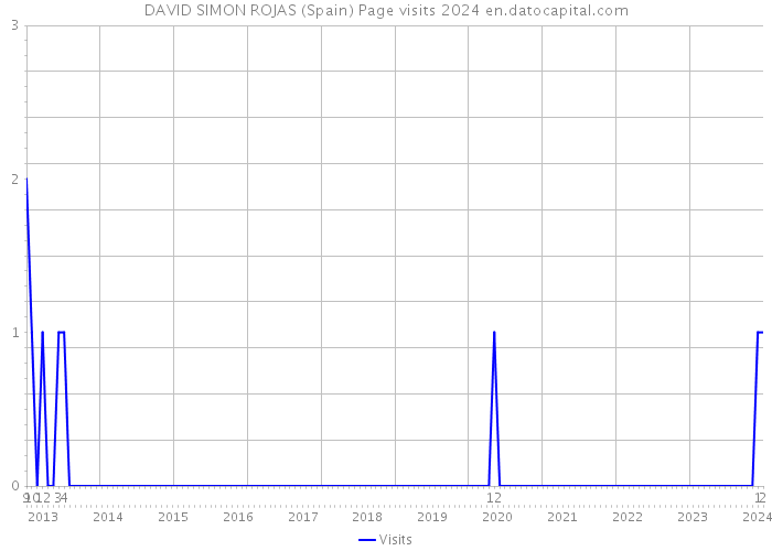 DAVID SIMON ROJAS (Spain) Page visits 2024 