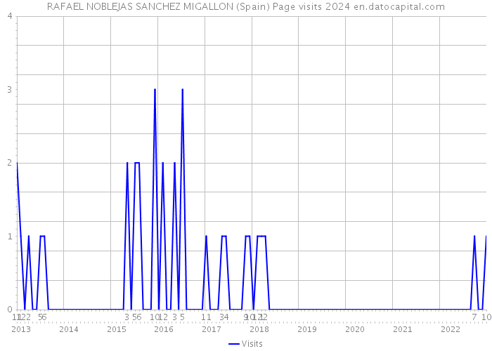 RAFAEL NOBLEJAS SANCHEZ MIGALLON (Spain) Page visits 2024 