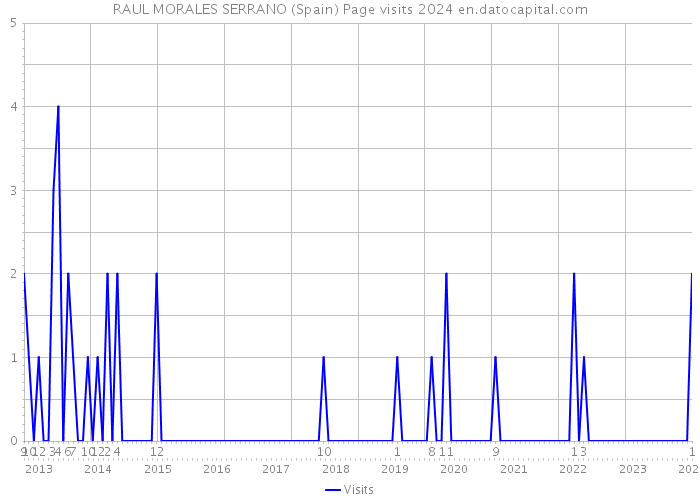 RAUL MORALES SERRANO (Spain) Page visits 2024 