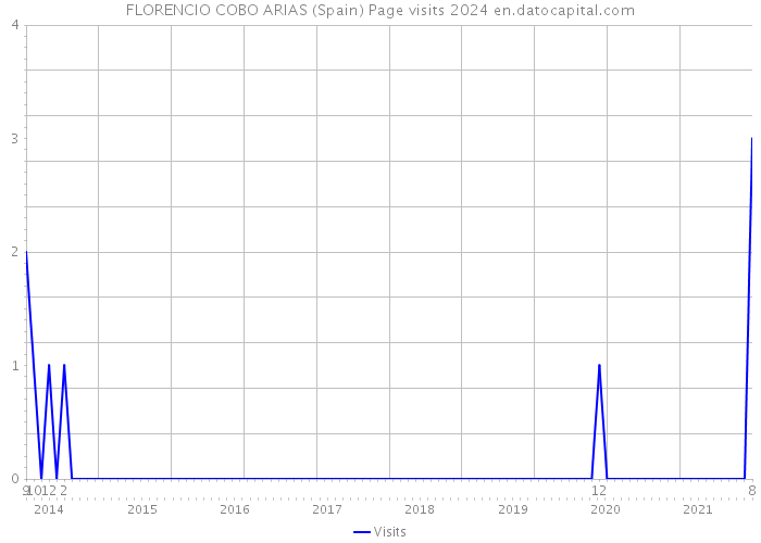 FLORENCIO COBO ARIAS (Spain) Page visits 2024 